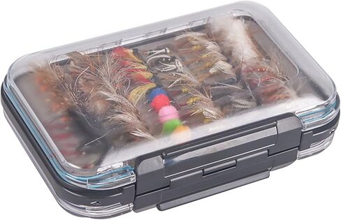 Maxcatch Fly Fishing Flies Kit 120pcs Handmade Assortment Dry/Wet Flies, Nymphs, Streamers with Fly Box Included in Kuwait