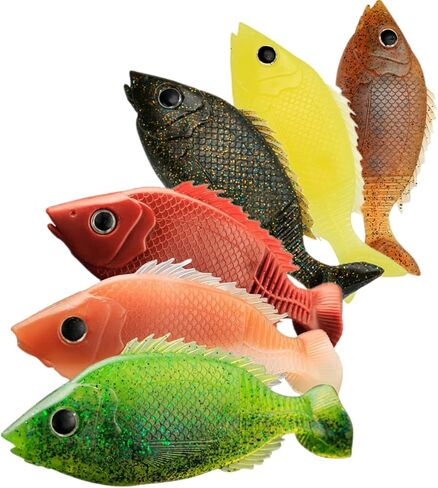 DAMIDEL 4 قطع كبيرة من طُعم صيد الحبار المحاكاة، عيون ثلاثية الأبعاد، مكعبات رصاص مدمجة متعددة الألوان من خلال الخدمة الشاقة، مستقرة ومغرية in Kuwait