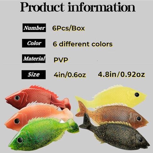 DAMIDEL 4 قطع كبيرة من طُعم صيد الحبار المحاكاة، عيون ثلاثية الأبعاد، مكعبات رصاص مدمجة متعددة الألوان من خلال الخدمة الشاقة، مستقرة ومغرية in Kuwait