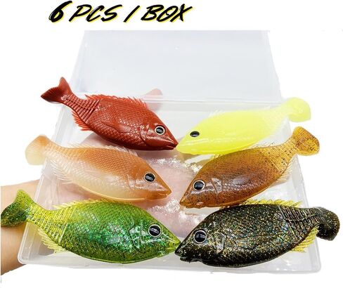 DAMIDEL 4 قطع كبيرة من طُعم صيد الحبار المحاكاة، عيون ثلاثية الأبعاد، مكعبات رصاص مدمجة متعددة الألوان من خلال الخدمة الشاقة، مستقرة ومغرية in Kuwait