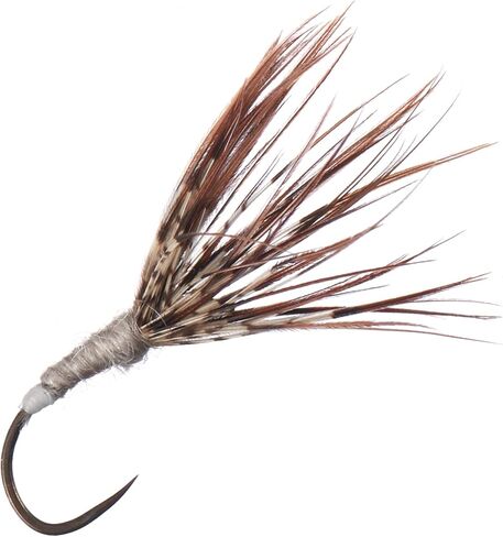 BASSDASH Trout Fly Fishing Flies Tenkara Wet Dry Flies Nymphs Sakasa Kebari 12pcs Assortment Barbless Barbed Hooks in Kuwait