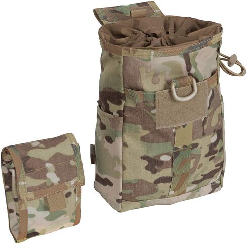 EXCELLENT ELITE SPANKER Molle Dump Pouch Drawstring Magazine Utility Pouch Folding Dump Pouch Waist Bag in Kuwait