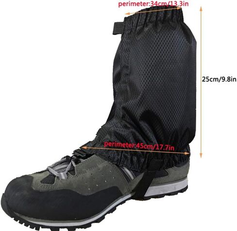 Leg Gaiter Waterproof Anti-Tear Ankle Gaiters Outdoor Hiking Walking Climbing Hunting Snow Legging Gaiters in Kuwait