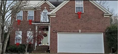 Rocky Mountain Goods Red Christmas Bow Extra Large 35" by 18" - 11 Looped Waterproof Velvet Large Outside Bow - Bow for car, Door, House - Jumbo Red Bow with Attachment for Hanging (1) in Kuwait