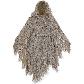 AUSCAMOTEK Ghillie البدلة المعطف لصيد الطيور ساعة جيلي التمويه عباءة الأخضر والصحراء