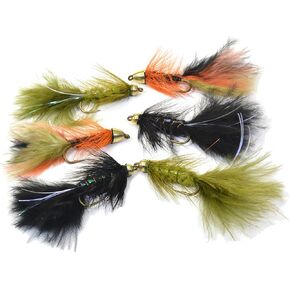Wooly Bugger Streamer Assortments Tied on Mustad Signature Fly Hooks use for Trout and More in Saudi Arabia