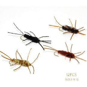 Outdoor Planet Top Producing Fly Fishing Flies Assortment | Dry, Wet, Nymphs, Streamers, Wooly Buggers, Hopper, Caddis | Trout, Steelhead, Bass Fishing Lure Set in Saudi Arabia