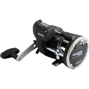 Okuma Magda Pro Line Counter Levelwind Trolling Reel, Small, Black/Silver, MA-30DX in Kuwait