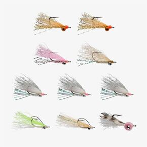 RIO Products Fly Fishing Flies Kit Assortment for Saltwater Fishing, Signature Flies for Bonefish, Permit, and Tarpon, 7/8/10pcs in Saudi Arabia