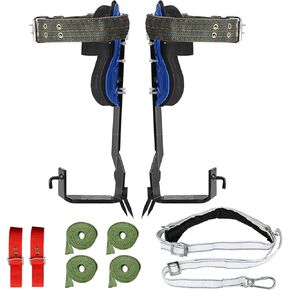 TWSOUL Tree Climbing Spikes, 304 Stainless Steel Pole Climbing Spikes, Climbing Tree Gears for Picking Fruit Coconut, Outdoor Climbing