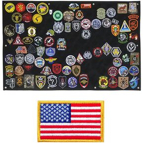 Tactical Patch Display Holder Panel Board for Military Army Morale Hook and Loop Emblems, 24 Inches x 36 Inches, No Patches Included in Saudi Arabia