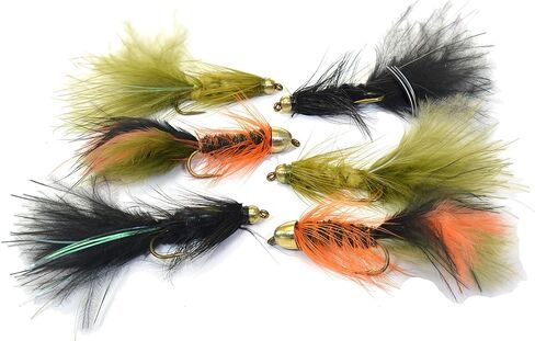 Wooly Bugger Streamer Assortments Tied on Mustad Signature Fly Hooks use for Trout and More in Kuwait