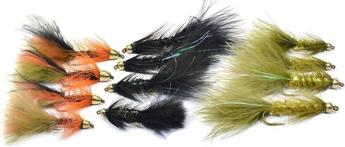 Wooly Bugger Streamer Assortments Tied on Mustad Signature Fly Hooks use for Trout and More in Saudi Arabia