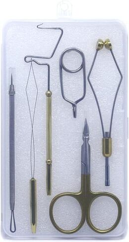 Fly Tying Tools 6PCS Combo Fly Tying Kit Fly Tying Set Fly Tying Materials in Saudi Arabia