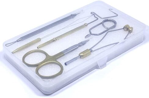 Fly Tying Tools 6PCS Combo Fly Tying Kit Fly Tying Set Fly Tying Materials in Saudi Arabia