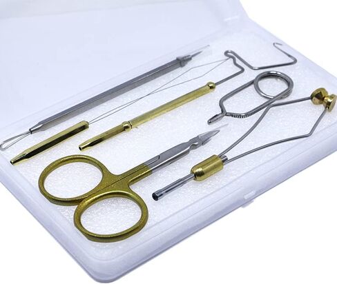 Fly Tying Tools 6PCS Combo Fly Tying Kit Fly Tying Set Fly Tying Materials in Saudi Arabia