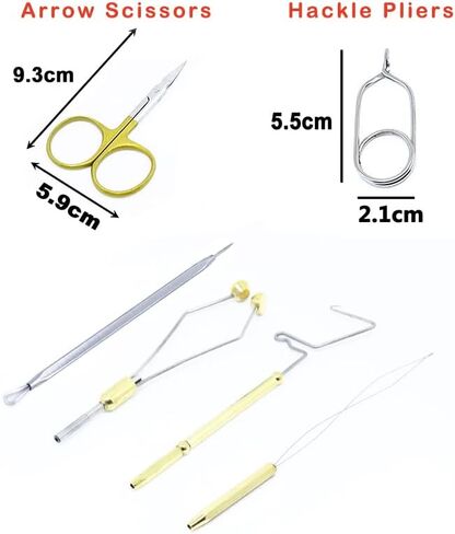 Fly Tying Tools 6PCS Combo Fly Tying Kit Fly Tying Set Fly Tying Materials in Saudi Arabia
