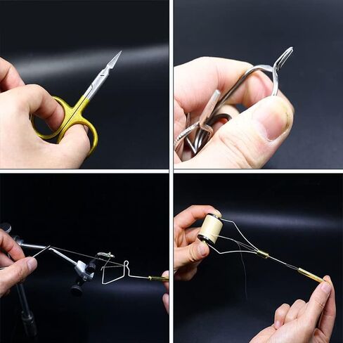 Fly Tying Tools 6PCS Combo Fly Tying Kit Fly Tying Set Fly Tying Materials in Saudi Arabia