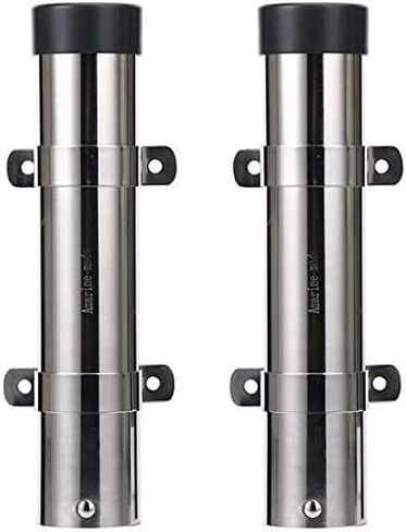 Amarine Made Pair of Boat Marine Fishing Stainless Steel Side Mount Rod Holders with Brackets-7743S in Saudi Arabia