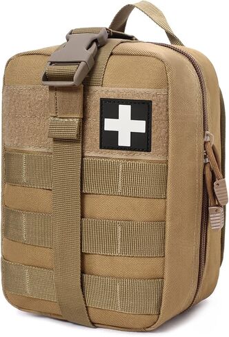 Molle Pouch, Sturdy 600D Nylon Tactical Medical Pouch,Rip-Away EMT First Aid Pouch (Bag Only) in Kuwait