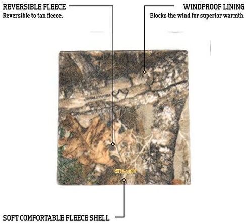 قناع رقبة التمساح المموه ذو الوجهين للرجال من Hot Shot - جهاز تدفئة الوجه للصيد Realtree Edge في الهواء الطلق in Saudi Arabia