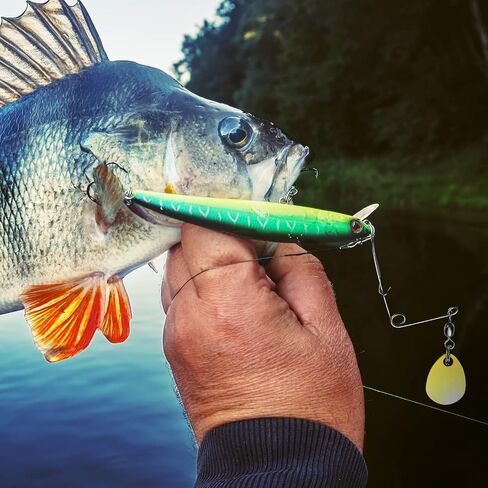 Sumind Fishing Spinner Blades Spinner Bait Smooth Spoons Rigs Fishing Spoons Blades Lures Accessories in Kuwait