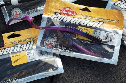 Berkley PowerBait Power Worms Pumpkinseed, 7" (13 Count) in Saudi Arabia