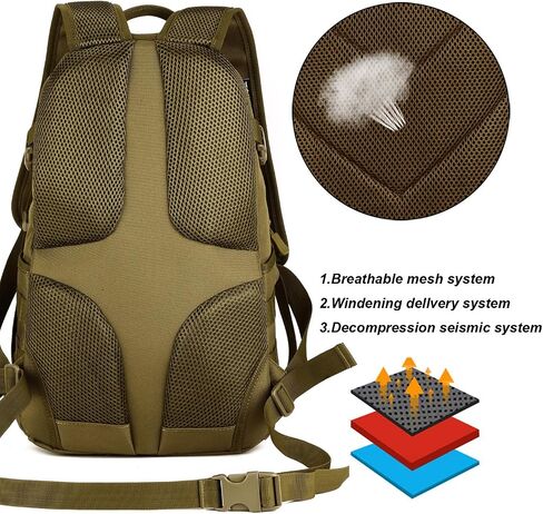 ArcEnCiel 15L Motorcycle Backpack Tactical Bag Rucksacks for Outdoor Camping Trekking Hunting with Patch in Kuwait