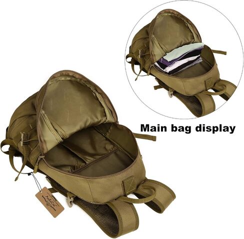 ArcEnCiel 15L Motorcycle Backpack Tactical Bag Rucksacks for Outdoor Camping Trekking Hunting with Patch in Kuwait