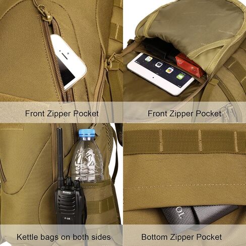 ArcEnCiel 15L Motorcycle Backpack Tactical Bag Rucksacks for Outdoor Camping Trekking Hunting with Patch in Kuwait