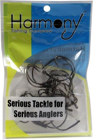 Harmony Fishing - Razor Series Wacky Weedless WG Hooks - The Ultimate Bass Fishing Hooks for The Wacky Rig & Neko Rig in Kuwait