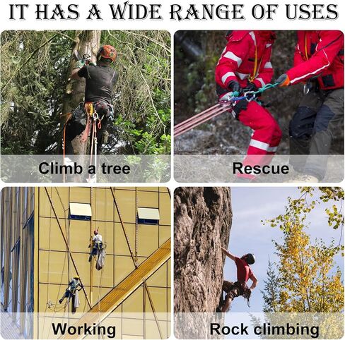 سلم مساعد للتسلق للصيد لعصا التسلق، سلم منسوج للصيد بخمس خطوات سهل الاستخدام وخفيف الوزن لسلامة الصيد والتسلق في الهواء الطلق (برتقالي) in Kuwait