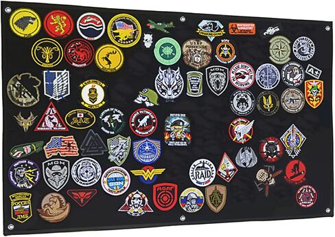 Tactical Patch Display Holder Panel Board for Military Army Morale Hook and Loop Emblems, 24 Inches x 36 Inches, No Patches Included in Kuwait