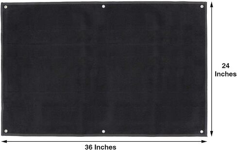 Tactical Patch Display Holder Panel Board for Military Army Morale Hook and Loop Emblems, 24 Inches x 36 Inches, No Patches Included in Kuwait