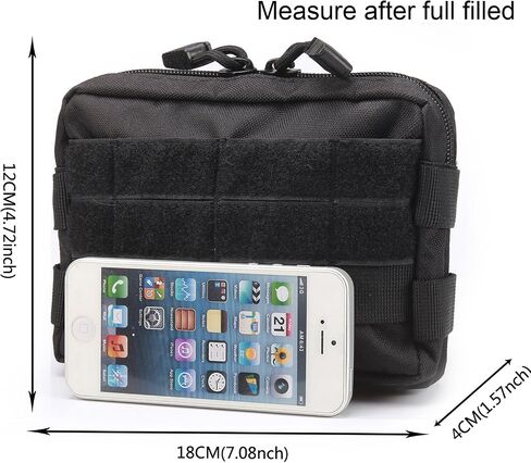 MOLLE Pouches - 2 Pack Tactical Compact Water-Resistant Utility Gadget Gear EDC Pouch in Saudi Arabia