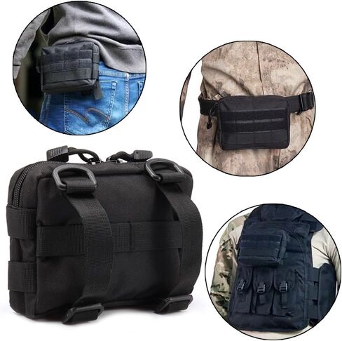MOLLE Pouches - 2 Pack Tactical Compact Water-Resistant Utility Gadget Gear EDC Pouch in Saudi Arabia