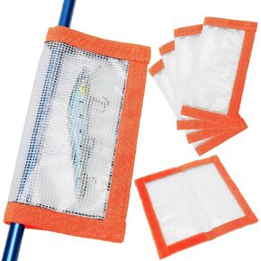 Fishing Lure Wrap for Rod, Tangle-Free Safety Hooks Cover, Secure Protectors Holder Storage for Various Bait (Clear - 4PK) in Saudi Arabia