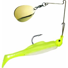 Strike King RMG14-863 Redfish Magic Spinnerbait, 1/4 -Ounce, Chartreuse