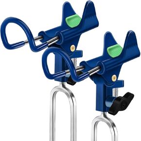 LBW Fishing Rod Holders for Bank Fishing - Rod Holder for Fishing Ground Beach Fishing Pole Holders 360 Degree Adjustable Stainless Steel Fishing Rod Stand 2 Pack
