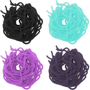 SAMSFX Fishing Squirmy Worm Body Soft Worm Silicone Wiggly Fly Tying Materials 4 Colors in Pack