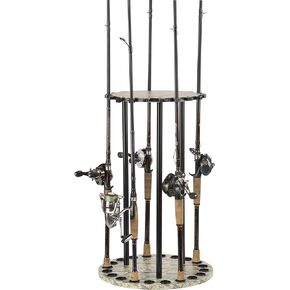 Old Cedar Outfitters Spinning Round Rack Fishing Rod Holders