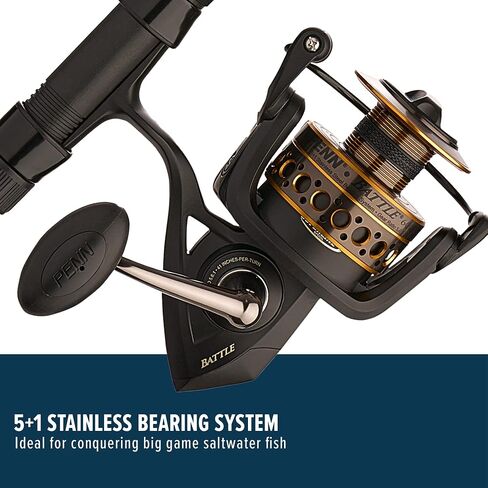 Penn Battle Spinning Reel and Fishing Rod Combo in Kuwait