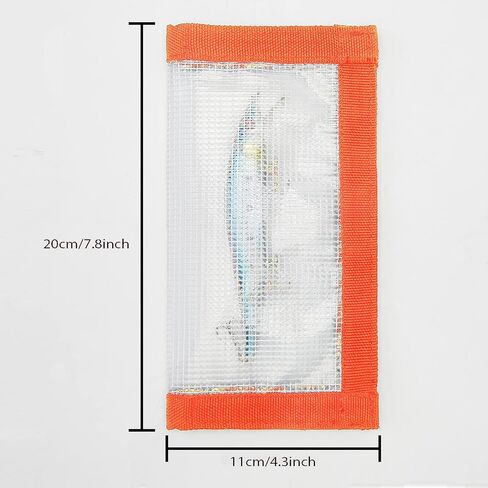 Fishing Lure Wrap for Rod, Tangle-Free Safety Hooks Cover, Secure Protectors Holder Storage for Various Bait (Clear - 4PK) in Saudi Arabia