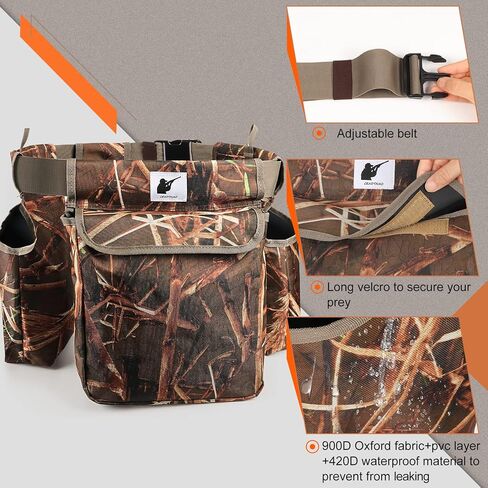 حزام صيد الحمامة مع أكياس صدفية: أحزمة حمامة قابلة للتعديل مع حقيبة ألعاب وأكياس صدفة وحامل زجاجة مياه وحقيبة صدفة بندقية in Kuwait
