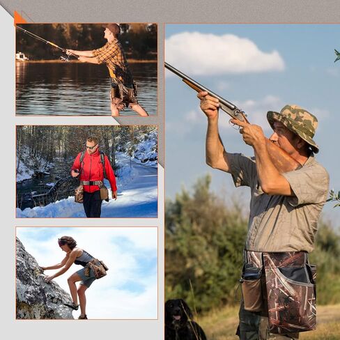 حزام صيد الحمامة مع أكياس صدفية: أحزمة حمامة قابلة للتعديل مع حقيبة ألعاب وأكياس صدفة وحامل زجاجة مياه وحقيبة صدفة بندقية in Kuwait