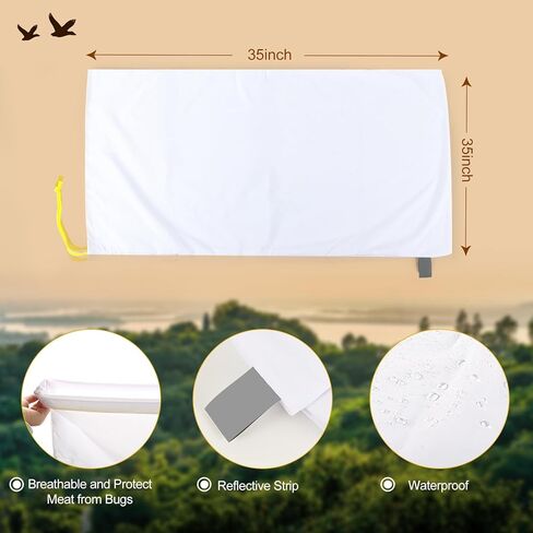 أكياس ألعاب إلك قابلة لإعادة الاستخدام لصيد اللحوم، 5 أكياس ألعاب اللحوم، أكياس ربع ملفوفة شديدة التحمل، أكياس ألعاب كبيرة للأيائل والكاريبو والغزلان، 20 * 35 بوصة × 5 in Kuwait