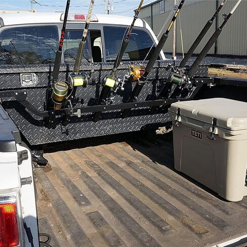 فايكينج سولوشنز رف صنارة صيد ثابت لسرير الشاحنة، متعدد الالوان in Kuwait