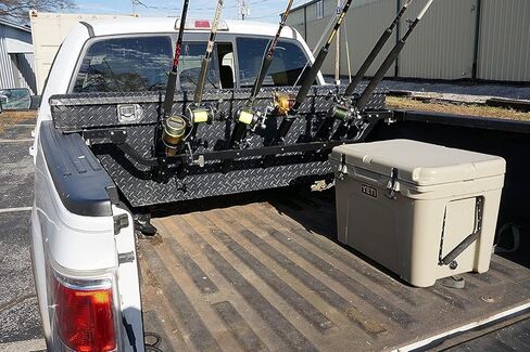 فايكينج سولوشنز رف صنارة صيد ثابت لسرير الشاحنة، متعدد الالوان in Kuwait