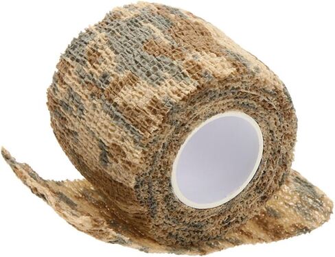 Self-Adhesive Camouflage Tape Wrap Protective Camo Form Non-Woven Stealth Camo Tape Stretch Bandage for Outdoor Camping 5CM x 4.5M in Saudi Arabia