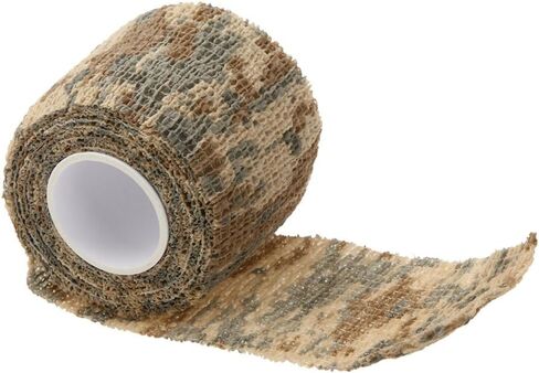 Self-Adhesive Camouflage Tape Wrap Protective Camo Form Non-Woven Stealth Camo Tape Stretch Bandage for Outdoor Camping 5CM x 4.5M in Saudi Arabia